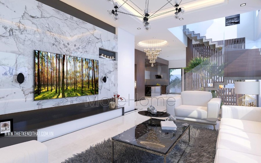 Mẫu cầu thang gỗ hiện đại